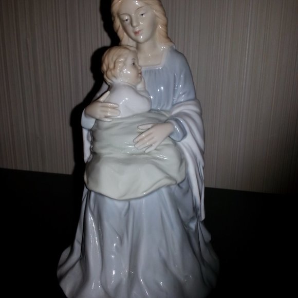 Vtg Homco Home Interiors Mother and Child Figurine - Picture 4 of 13